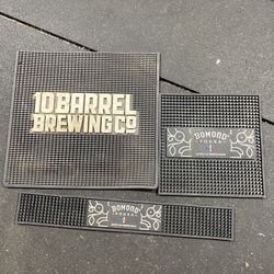 Set of Bar Mats – 10 Barrel Brewing Co & Bomond Vodka