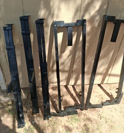 Black Metal Bed Frame Rails