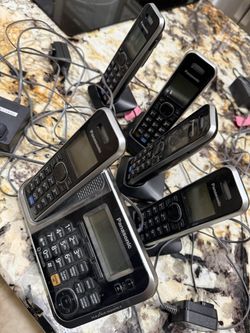 Panasonic Table Phone Set Of 5 Pcs