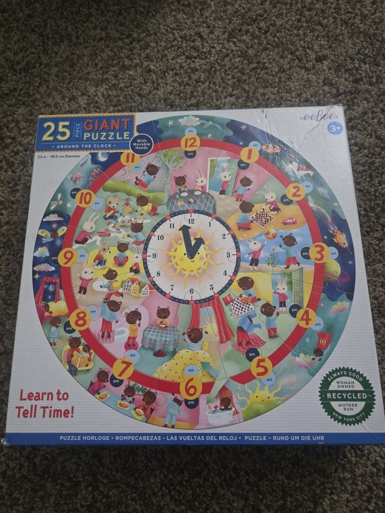 25 Giant Puzzle Piece Clock
