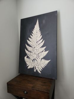 Canvas fern wall art