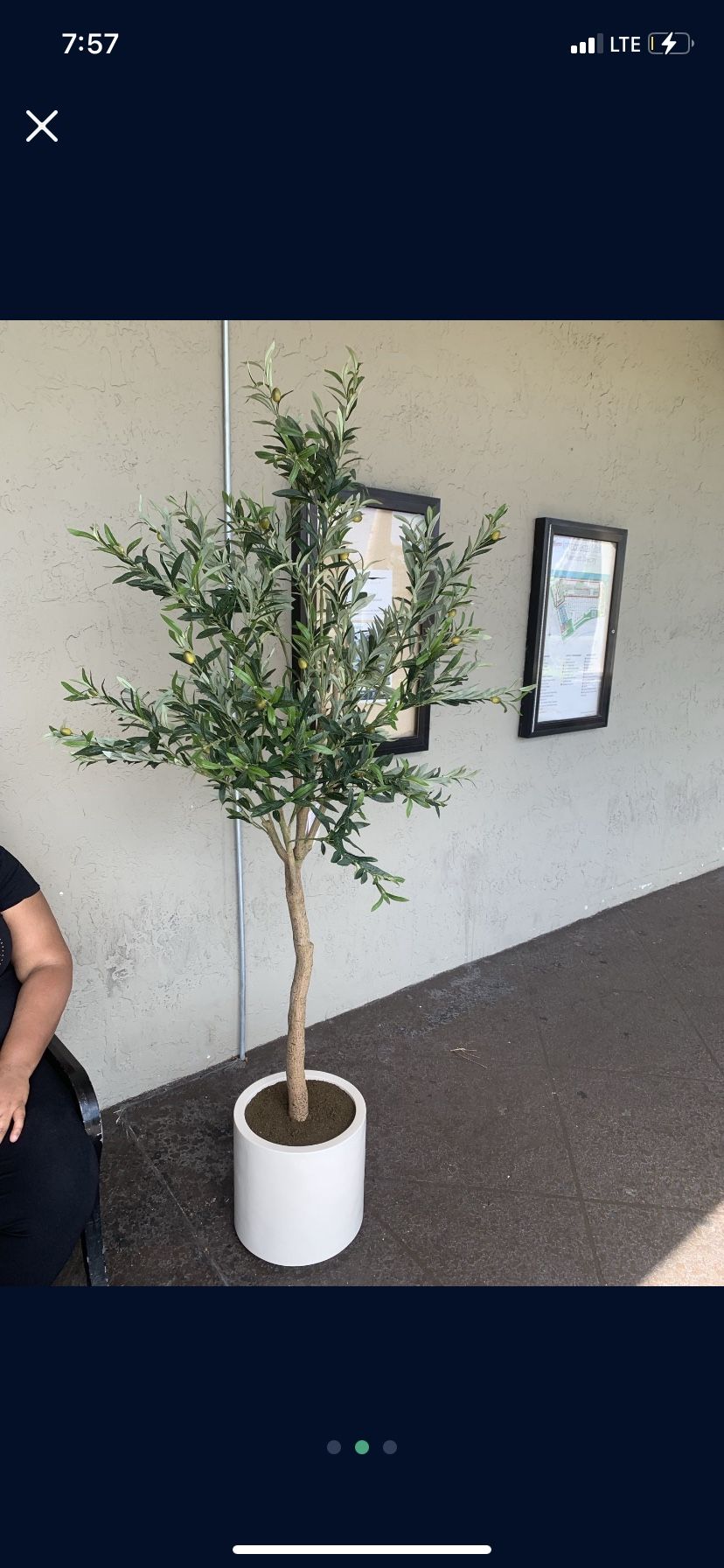 Artificial Trendy Olive Tree 6ft