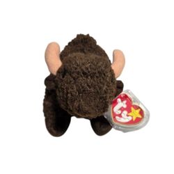 Ty Beanie Baby Roam the Buffalo Plush  1998 with Errors Stuffed Animal Rare Vtg