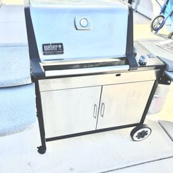 Weber Stainless steel Genesis Barbecue bbq grill With Tank And Cover
