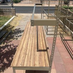 Heavy Duty Storage Shelving Units In Brown