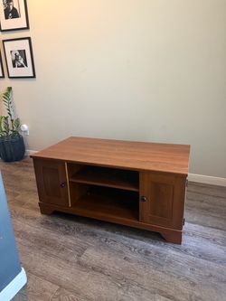 Wood TV stand