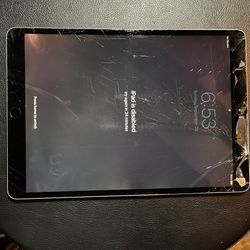 IPAD WORKS BUT LOCKED AND NEEDS NEW SCREEN 