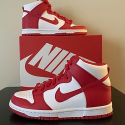 NIKE DUNK HIGH CHAMPIONSHIP RED 5.5Y