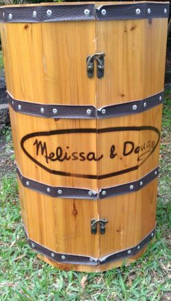 Melissa And Doug Wood Display Storage barrel 