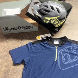Troy Lee Designs Helmet & Shirt