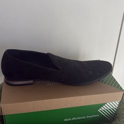 Suede black loafers. Size 11.