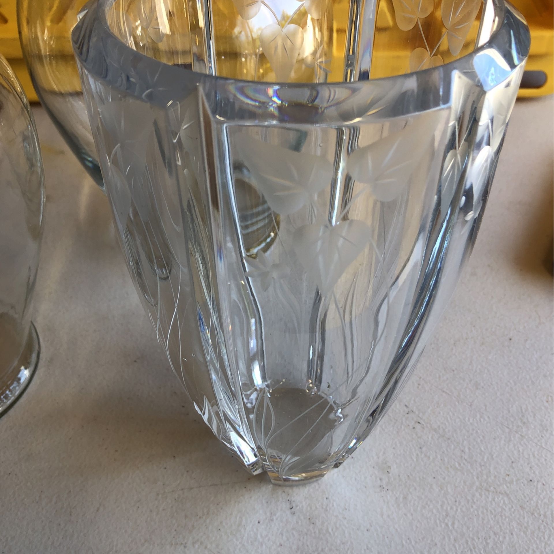 Vases 3 11” And 8” (1 Lead Crystal)