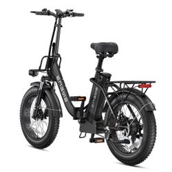 ENGWE 1125W Folding E-Bike Step Through Foldable Electric Bike City E-Bike Black