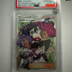 Autographed Jessie And James Full Art Card By Eric Stuart (James)