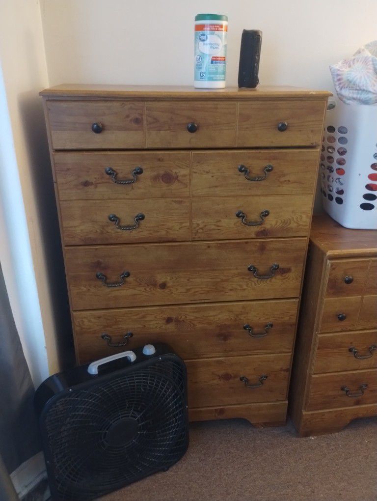 Dresser And two Night Stands 