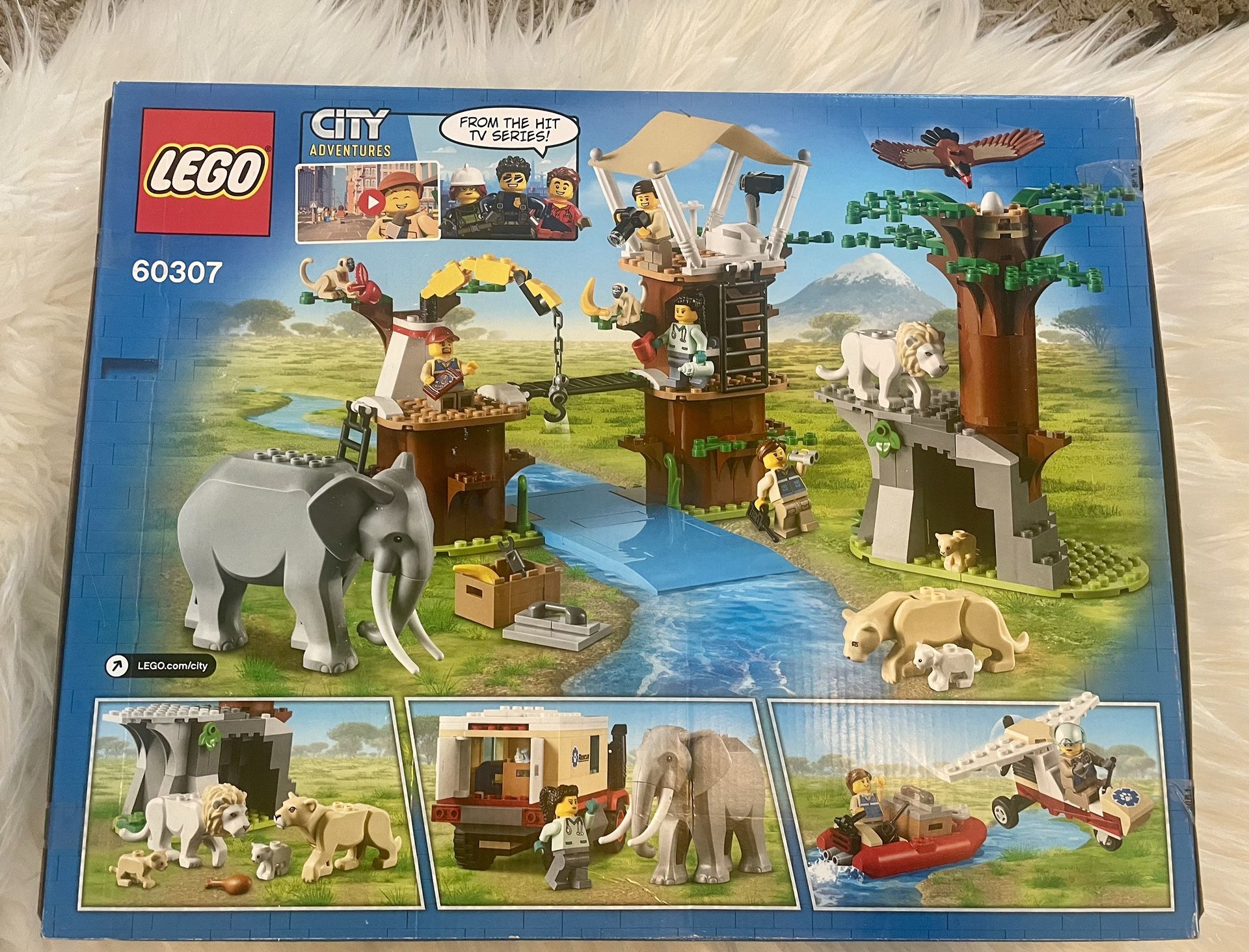 LEGO City Wildlife Rescue Camp 60307 Building Toy for Kids Aged 6 and Up (503 Pieces)