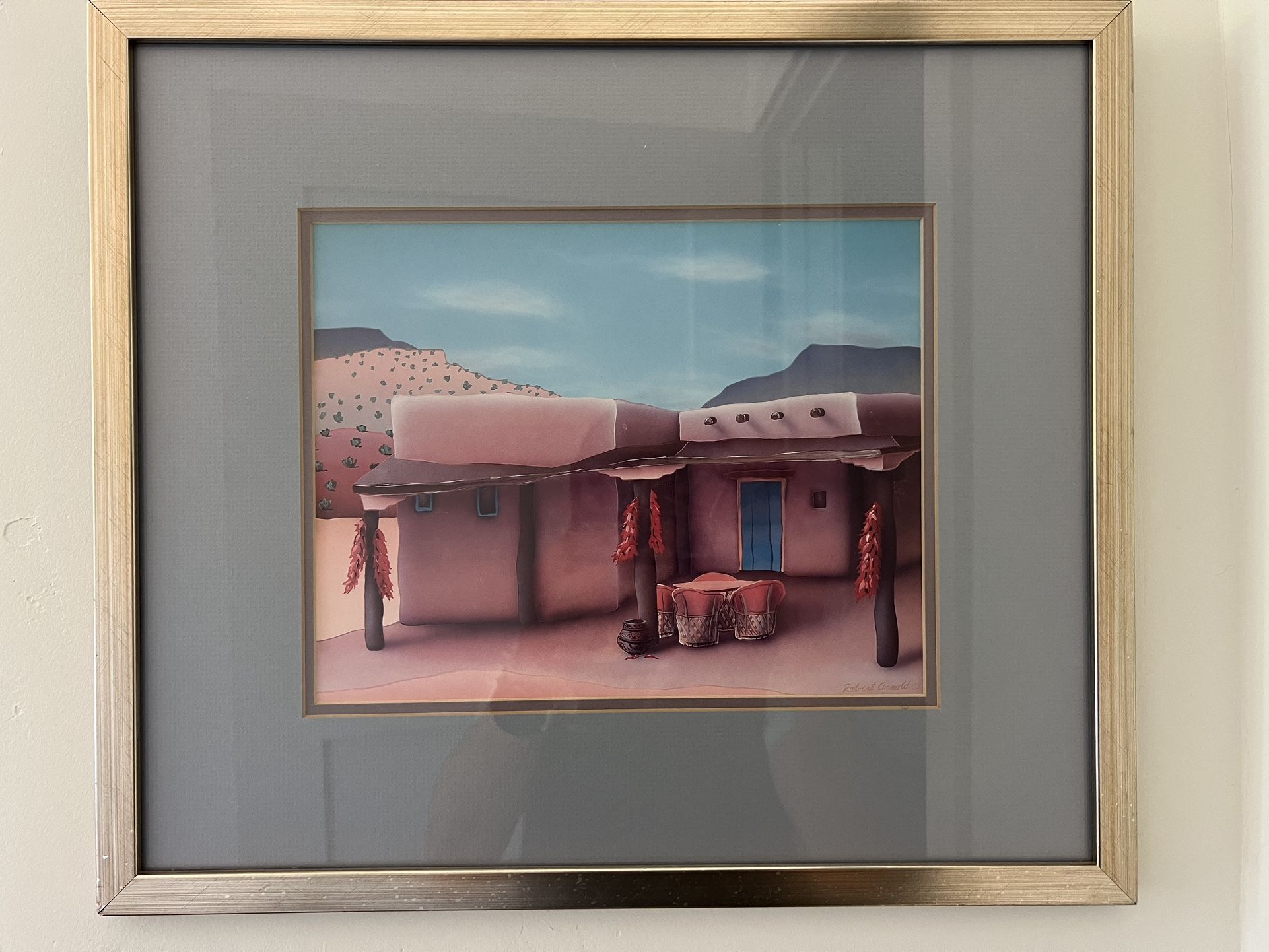 Native southwest Painting Gold Colored Frame