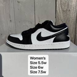 Air Jordan 1 low Black White Panda womens size 5.5 size 6 size 7.5