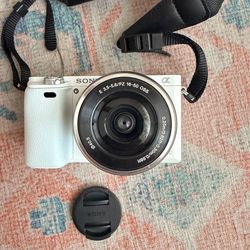 Sony Alpha a6000 (white) camera