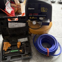 Bostich Brad Nailer and Compressor