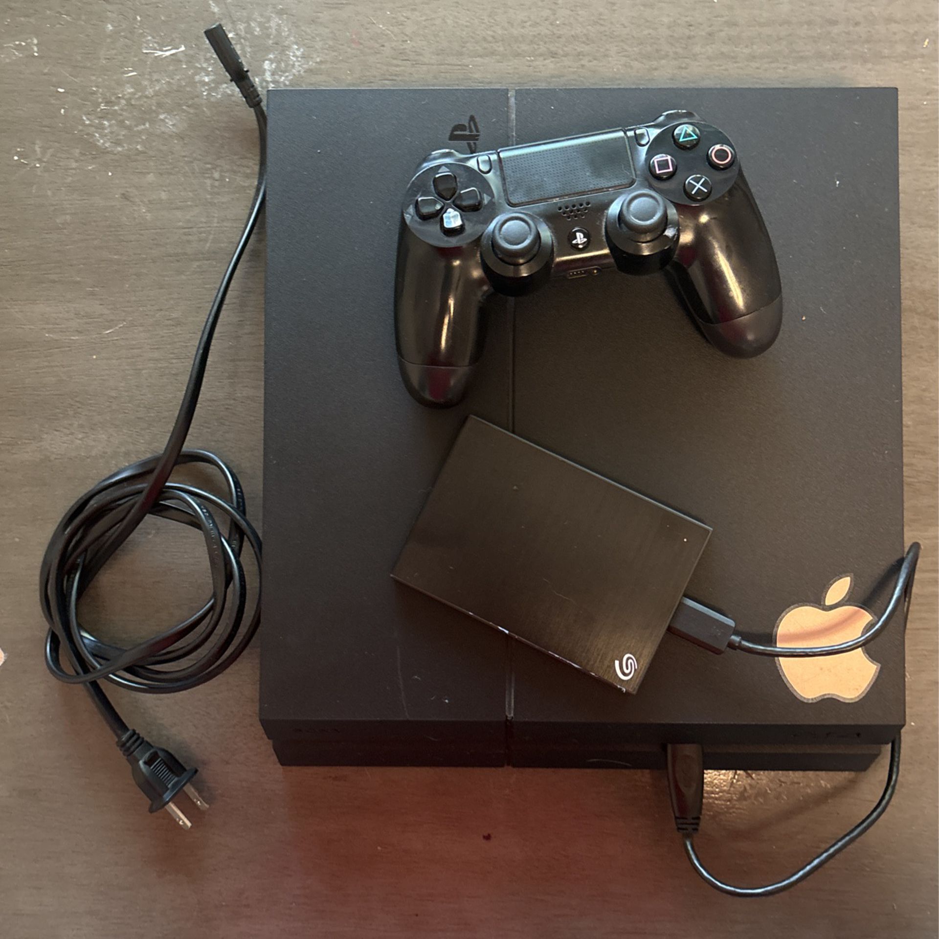 PS4 w/Controller, 1TB External Storage and Power Cord