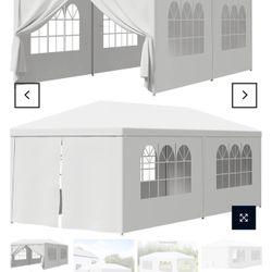 10’ X 20’ Party Canopy With Side Walls - Carpa