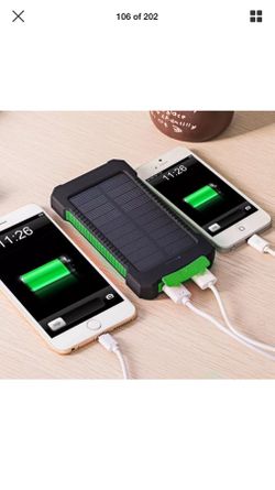 Portable Waterproof Solar 500000 Dual USB Portable Solar Battery Charger Solar Power