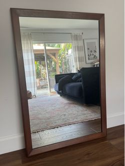 Large Wood frame mirror.