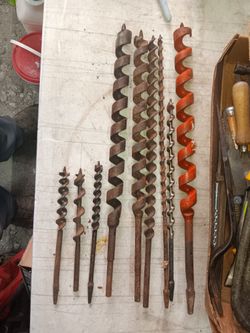 9 Auger Bits 