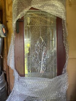 Cherry Wood Door With Handle 