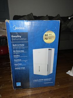 Midea 4,500 Sq. Ft. Energy Star Certified Dehumidifier With Pump