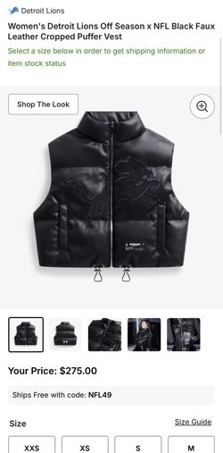 Offseason Puffer Vest Lions