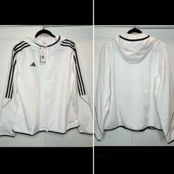 Adidas, Tiro 23 League, Windbreaker, White, Size XL, NEW 