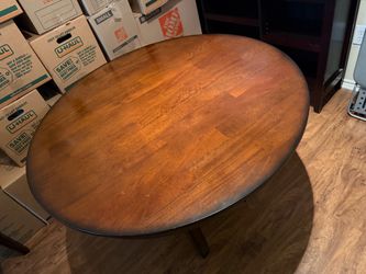 Oval Wood Dining Table