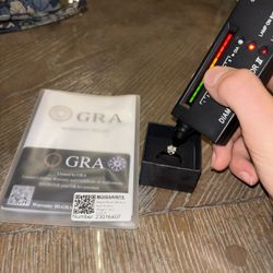 Adjustable VV1 Moissanite Engagement Ring