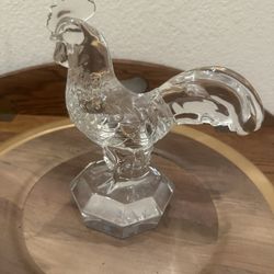 Lenox Full Lead Crystal Rooster Figurine. It is part of their specialty giftware line and is often referred to by collectors as the "Faceted Crystal R