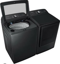 Premium Samsung Black Stainless Washer & Gas Dryer Set – Excellent Condition!