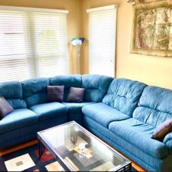 Living Room Sectional Sofa (with sleeper bed) and Recliner