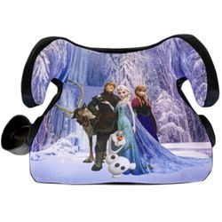 KidsEmbrace Disney Frozen Backless Booster Car Seat with Seatbelt Positioning Clip, Elsa, Anna, Olaf and Kristoff