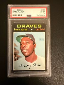 1971 Topps Hank Aaron #400 VG-EX PSA 4