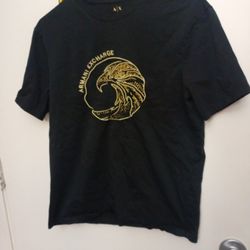 MEN'S ARMANI EXCHANGE GOLD EAGLE TEE 