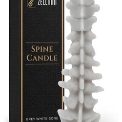 New Halloween Spine Candle White And Black 