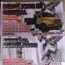 Se ase todo tipo de demolicion se recoge basura sementó escabasin debeiman