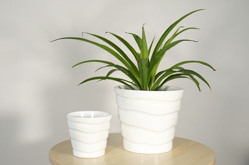 5 inch Ceramic Planter Pot Indoor Home Decor Outdoor Flower Garden Plant White NEW