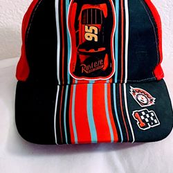 Disney Toddler Boys Cars Lightning McQueen Baseball Cap Age 4-7 (Red)