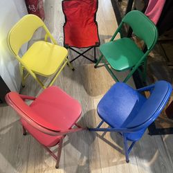 5 Colorful Chairs For Kids, $20, FIRM PRICE