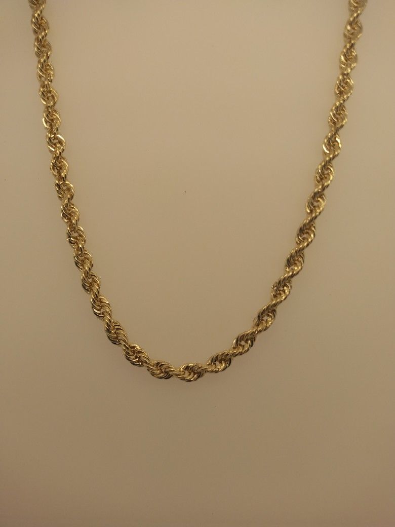 10k Gold Rope Chain New
