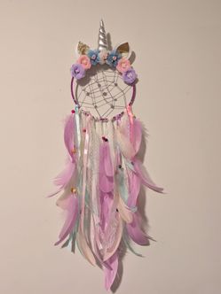 Unicorn Dream Catcher Wall Hanging