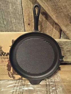 John Wayne Cast Iron Shallow Grill Pan