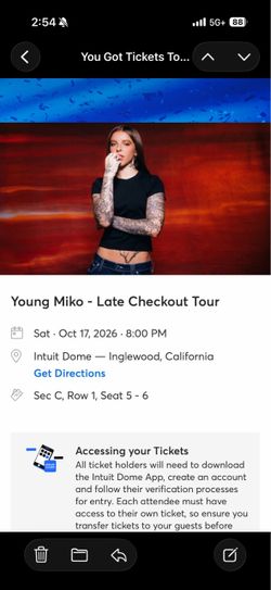 Young Miko concert tickets